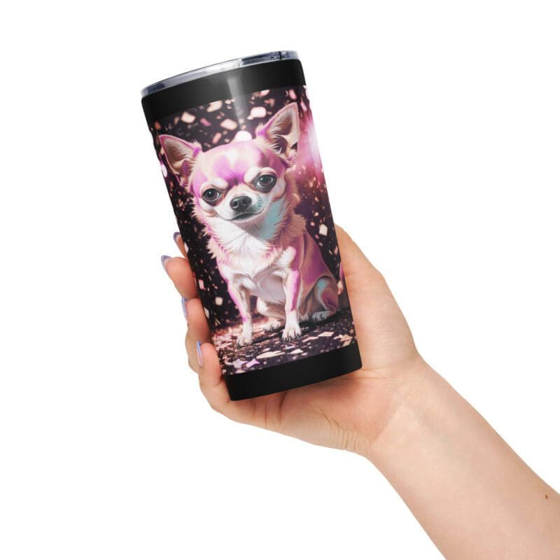 Chi Puppy Cuppie Tapered stainless steel tumbler