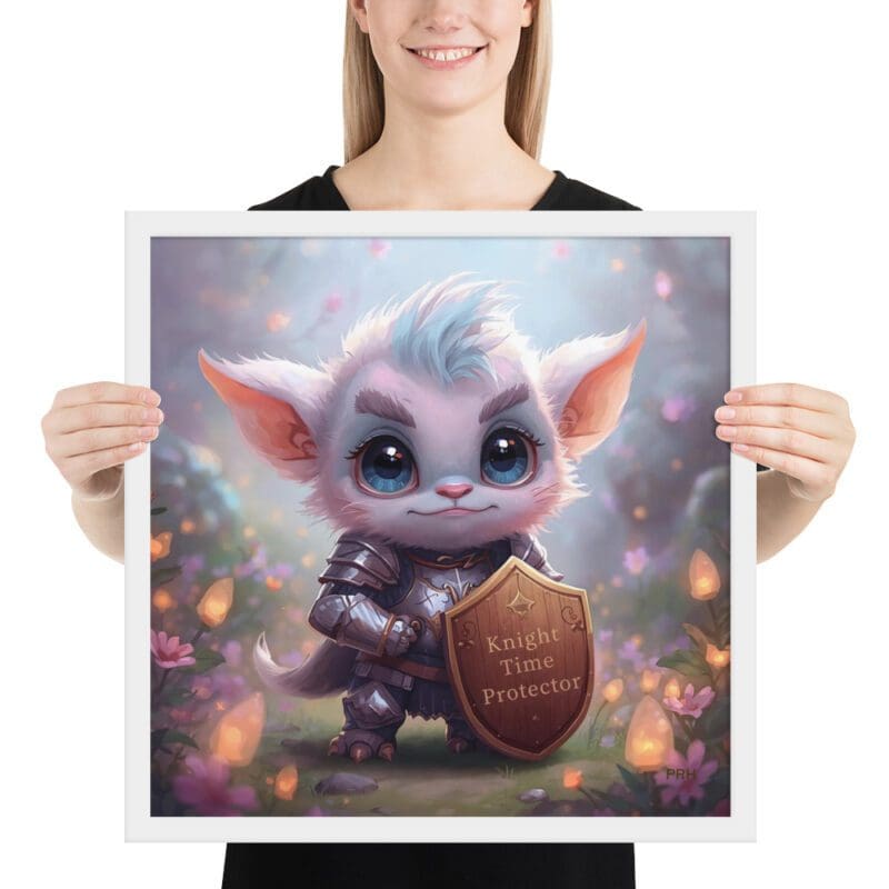 knight time protector wall art