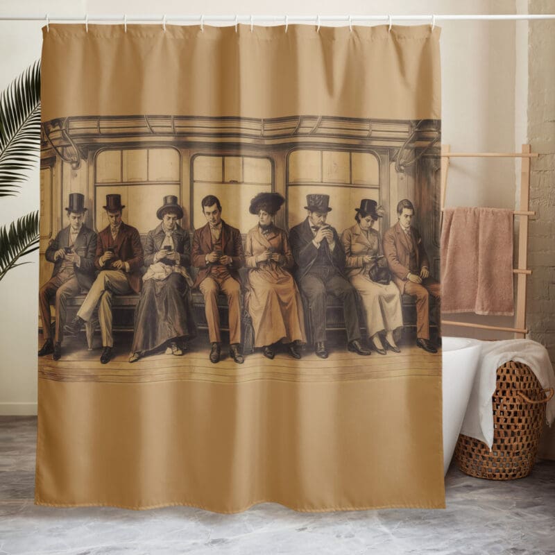 Group Chat Shower curtain